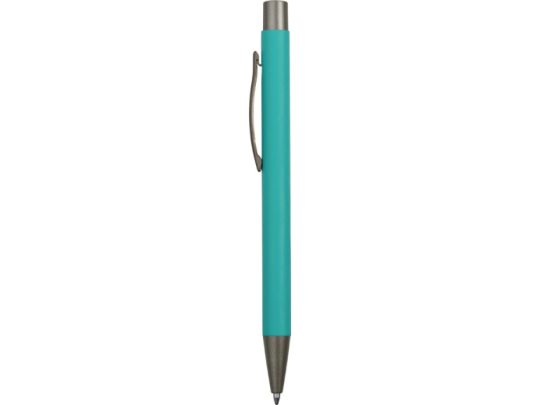 Ручка металлическая soft touch шариковая Tender, бирюзовый, арт. 025356203