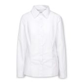 Рубашка женская с длинным рукавом Collar, белая , размер 42; 158-164