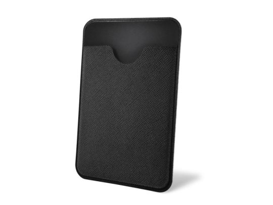 Чехол-картхолдер Favor на клеевой основе на телефон для пластиковых карт и и карт доступа, черный, арт. 025306603
