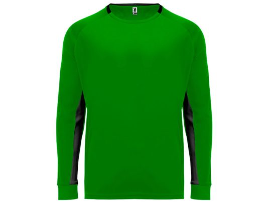 Футболка Porto  мужская с длинным рукавом, папоротниковый/черный (XL), арт. 025442103