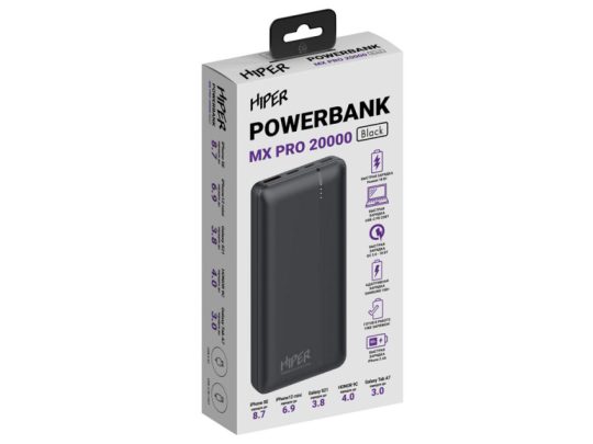 Портативный внешний аккумулятор MX PRO 20000 Black, арт. 025361003
