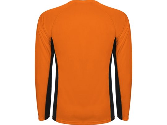 Футболка Shanghai  мужская с длинным рукавом, неоновый оранжевый/черный (S), арт. 025438803