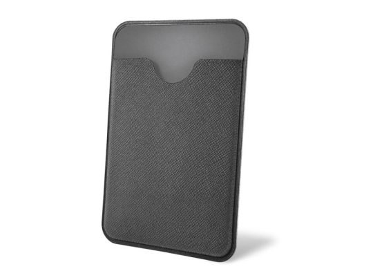 Чехол-картхолдер Favor на клеевой основе на телефон для пластиковых карт и и карт доступа, серый, арт. 025306803