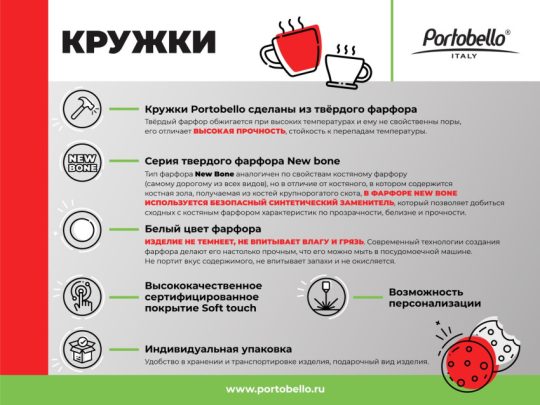 Керамическая кружка Astra, 380 ml, белый/салатовый