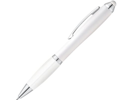 SANS BK.  Шариковая ручка с зажимом из металла, Белый, арт. 025527703