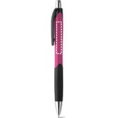 CARIBE. Шариковая ручка из ABS с противоскользящим покрытием, Розовый, арт. 025548903