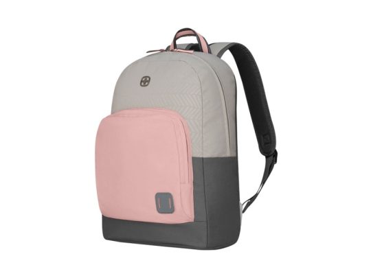 Рюкзак WENGER NEXT Crango 16, серый/розовый, переработанный ПЭТ/Полиэстер, 33х22х46 см, 27 л., арт. 025647503