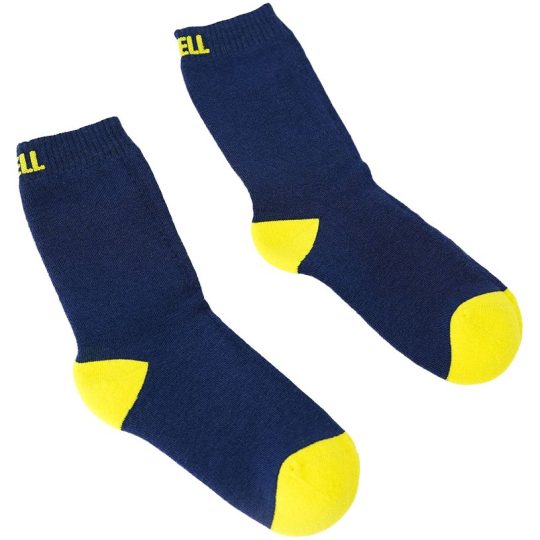 Водонепроницаемые носки Ultra Thin Crew, синие с желтым, размер S