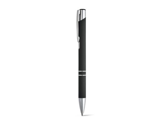 BETA SOFT. Алюминиевая шариковая ручка, Черный, арт. 025519803