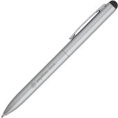 WASS TOUCH. Алюминиевая шариковая ручка с стилусом, Сатин серебро, арт. 025541903