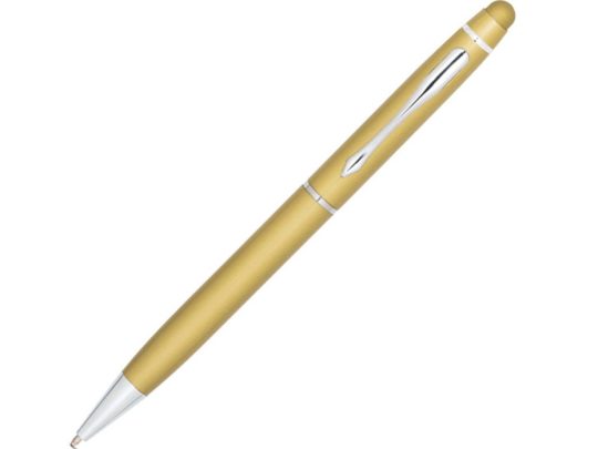 JULIE. Шариковая ручка из металла с стилусом, Сатин золото, арт. 025519103
