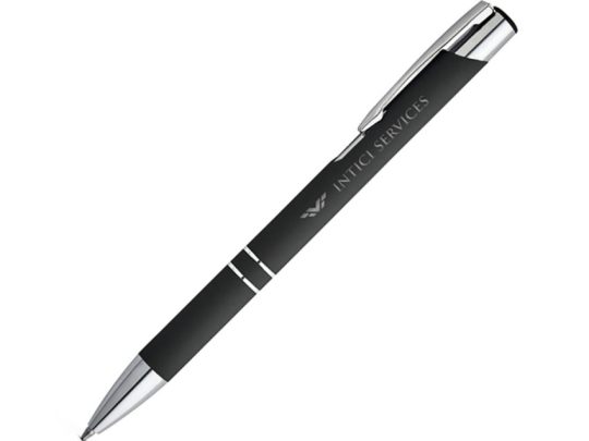 BETA SOFT. Алюминиевая шариковая ручка, Черный, арт. 025519803