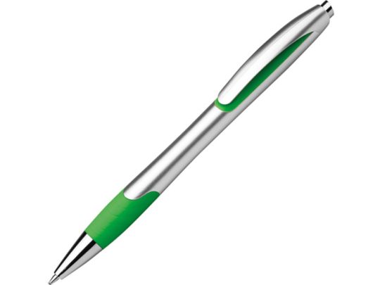 MILEY SILVER. Шариковая ручка с противоскользящим покрытием, Зеленый, арт. 025540603