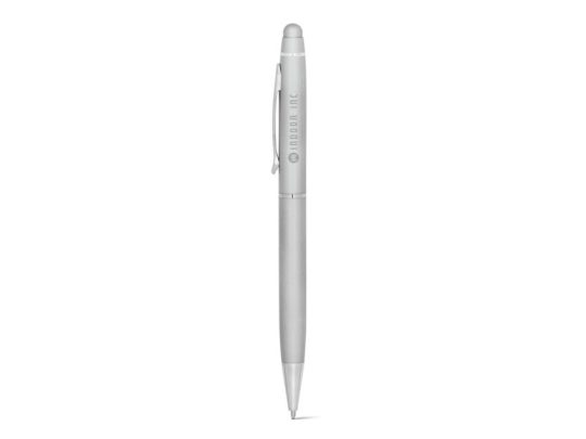 JULIE. Шариковая ручка из металла с стилусом, Сатин серебро, арт. 025519403