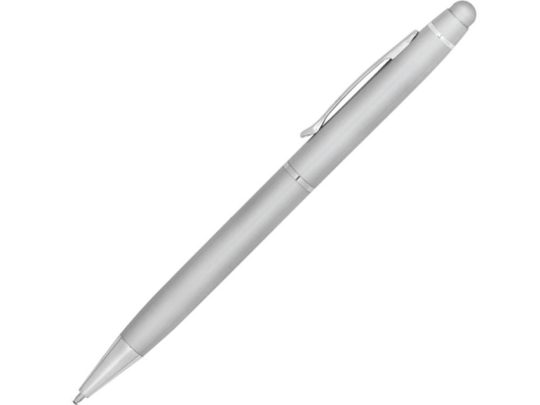 JULIE. Шариковая ручка из металла с стилусом, Сатин серебро, арт. 025519403