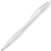 SLIM BK. Шариковая ручка с противоскользящим покрытием, Белый, арт. 025525503