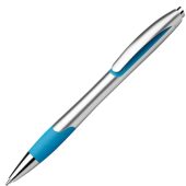 MILEY SILVER. Шариковая ручка с противоскользящим покрытием, Голубой, арт. 025540403