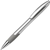 MILEY SILVER. Шариковая ручка с противоскользящим покрытием, Серый, арт. 025540503