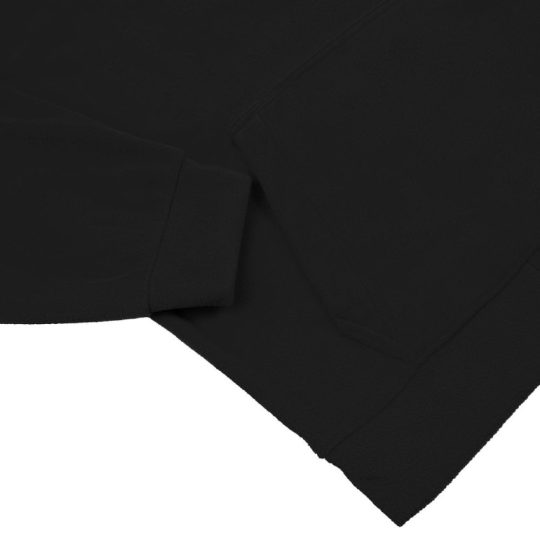 Худи флисовое унисекс Manakin, черное, размер XL/XXL
