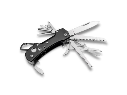 WILD. Многофинциональный карманный нож из нержавеющей стали, Черный, арт. 025723003