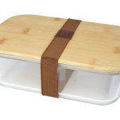 Roby Стеклянный контейнер для завтрака с бамбуковой крышкой, прозрачный, арт. 025704103