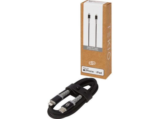 ADAPT MFI-кабель с разъемами USB-C и Lightning , черный, арт. 025710603