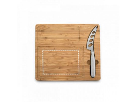 MALVIA. Доска для сыров из бамбука, с ножом, Натуральный, арт. 025717203