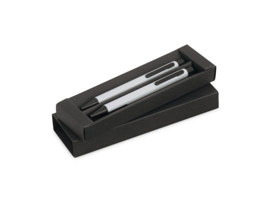 HUDSON. Набор шариковой ручки и механического карандаша из алюминия, Сатин серебро, арт. 025713703