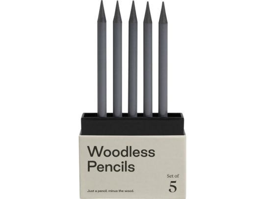 K’arst®, набор из 5 графитовых карандашей 2B без дерева, серый, арт. 025906503