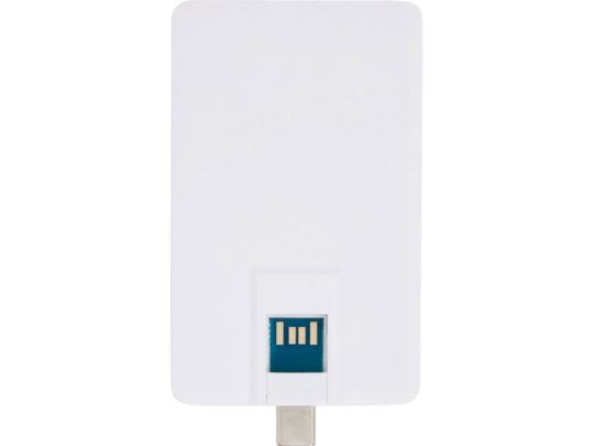 Duo Slim USB-накопитель емкостью 64ГБ и разъемами Type-C и USB-A 3.0, белый, арт. 025925403