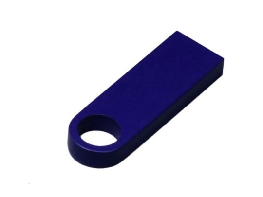 USB 2.0-флешка на 8 Гб с мини чипом и круглым отверстием, синий (8Gb), арт. 025941403