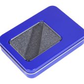 Металлическая коробочка G04 синего цвета с прозрачным окошком, арт. 025950903