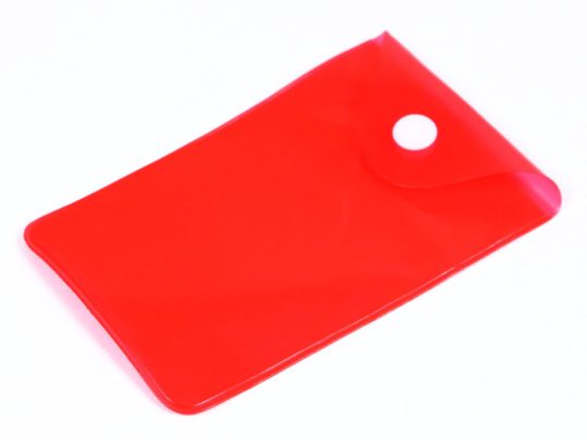 Прозрачный кармашек PVC, красный цвет, арт. 025952303