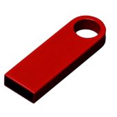 USB 2.0-флешка на 512 Мбайт с мини чипом и круглым отверстием, красный (512Mb), арт. 025940303