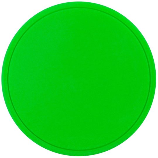 Лейбл из ПВХ Dzeta Round, M, зеленый неон