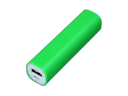 PB030 Универсальное зарядное устройство power bank  прямоугольной формы. 2600MAH. Зеленый (2600 mAh), арт. 025949303
