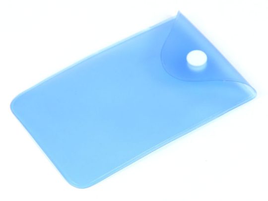 Прозрачный кармашек PVC, синий цвет, арт. 025952103