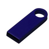 USB 2.0-флешка на 16 Гб с мини чипом и круглым отверстием, синий (16Gb), арт. 025941903