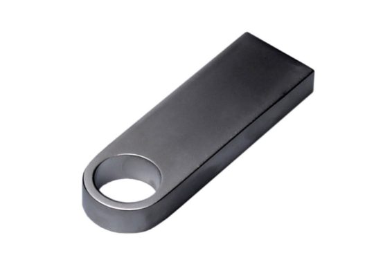 USB 2.0-флешка на 128 Гб с мини чипом и круглым отверстием, серебристый (128Gb), арт. 025943203