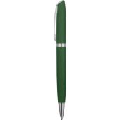 Ручка металлическая шариковая Flow soft-touch, зеленый/серебристый, арт. 025898603