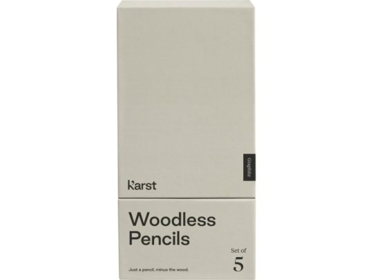 K’arst®, набор из 5 графитовых карандашей 2B без дерева, серый, арт. 025906503