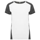 Спортивная футболка Zolder женская, белый/меланжевый черный (M), арт. 026003803