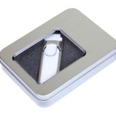 Металлическая коробочка G04 серебряного цвета с прозрачным окошком, арт. 025951003