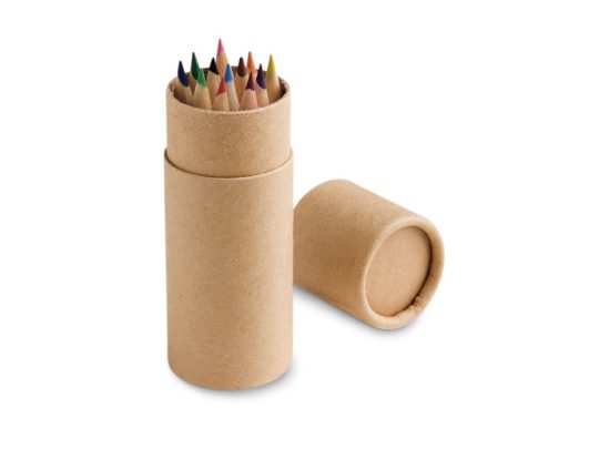 CYLINDER. Коробка с 12 цветными карандашами, Натуральный, арт. 025957103