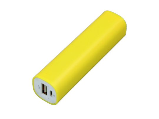 PB030 Универсальное зарядное устройство power bank  прямоугольной формы. 2600MAH. Желтый (2600 mAh), арт. 025949403
