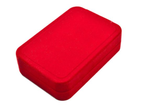 Подарочная коробка для флешки, красный бархат, арт. 025950503