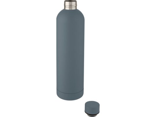 Spring Медная спортивная бутылка объемом 1 л с вакуумной изоляцией , темно-серый, арт. 025936003