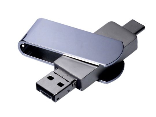 USB 2.0-флешка на 32 Гб 3-в-1 с разъемами Micro USB и USB-C (32Gb), арт. 025939503