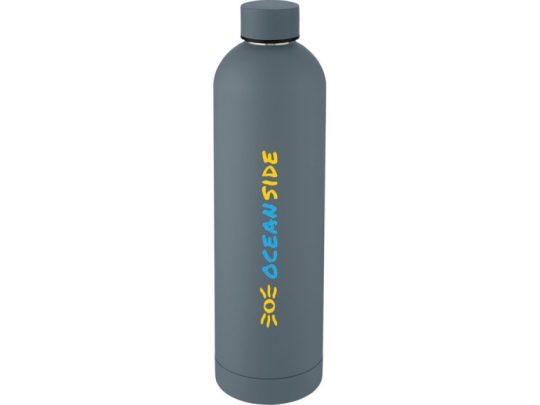 Spring Медная спортивная бутылка объемом 1 л с вакуумной изоляцией , темно-серый, арт. 025936003