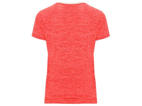 Спортивная футболка Zolder женская, белый/меланжевый неоновый коралловый (L), арт. 026002403